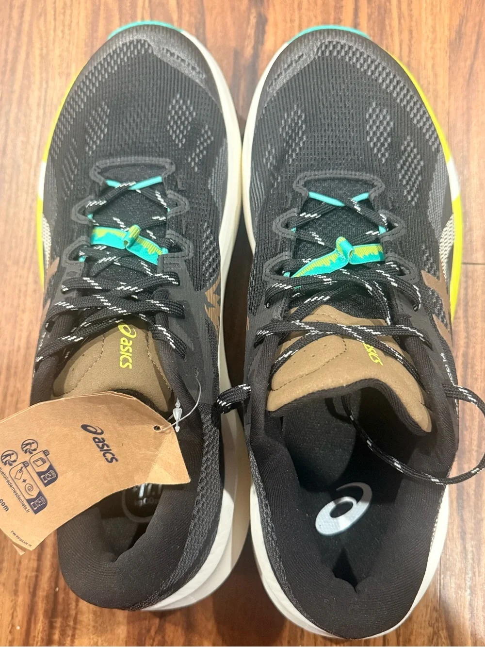Asics Trabuco 14 Mens Trail Running Shoes - Black/Clay Canyon New W/O Box 11.5
